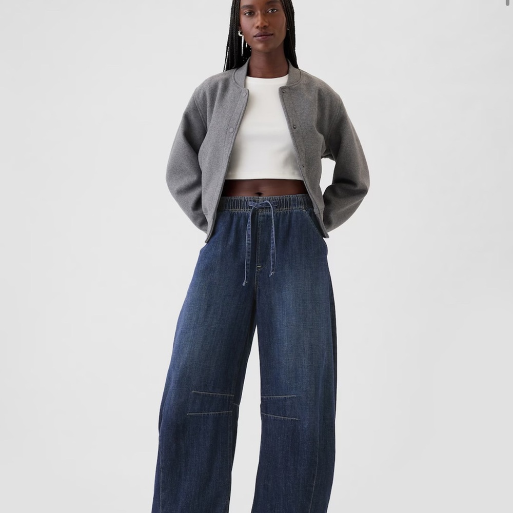 GAP Blue Flare Wide-Leg Jeans